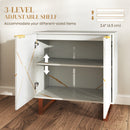 HOMCOM Sideboard, Buffet Cabinet with 2 Doors and Adjustable Shelves