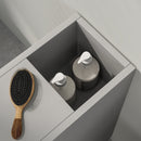 kleankin Slim Bathroom Storage with 2 Drawers, 2 Open and Wheels, Grey