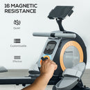 SPORTNOW 16-Level Magnetic Rowing Machine W/ LCD Monitor