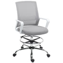 HOMCOM Draughtsman Chair, Mesh Ergonomic Drafting Chair