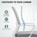 HOMCOM Draughtsman Chair, Mesh Ergonomic Drafting Chair