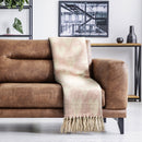 Heart - Recycled Cotton Throw With Heart Design in Blush Pink (90" x  100")