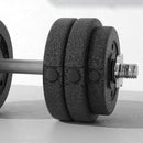HOMCOM 30KG Adjustable Dumbbells Weight Set Hand Weight For Body Fitness