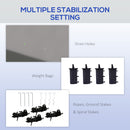 Outsunny 3 X 3(m) Pop Up Gazebo, Instant Shelter With 1-Button Push - Blue/Grey/Green/White