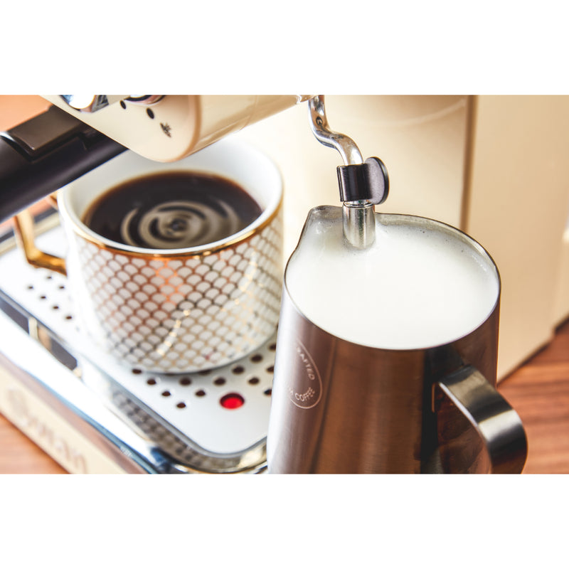 Swan Pump Espresso Coffee Machine  - Cream