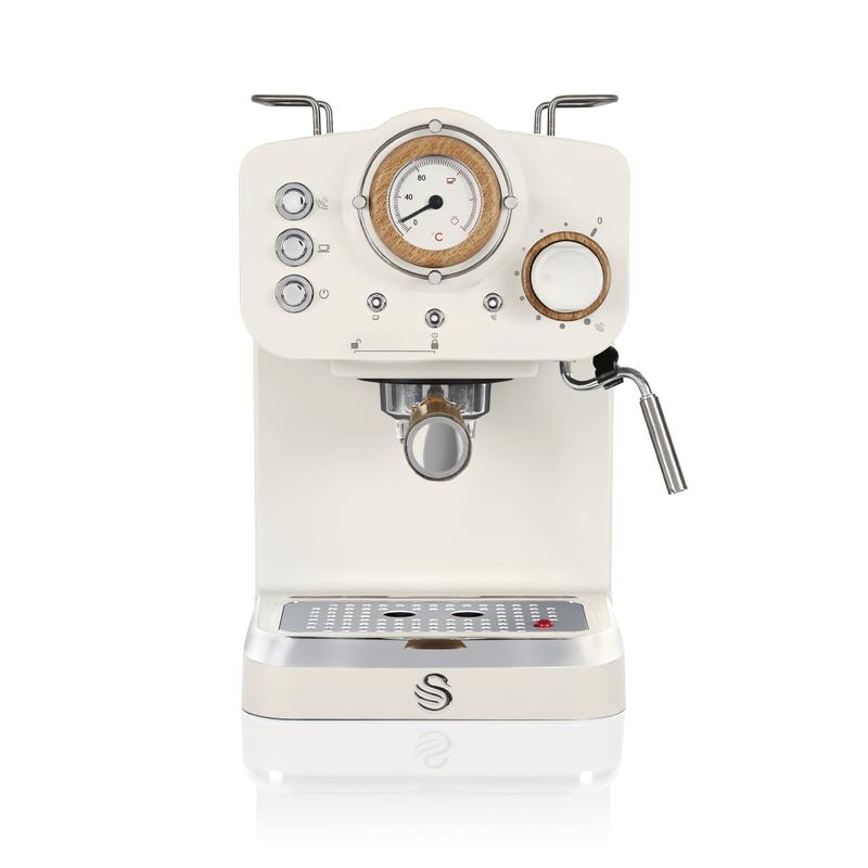 Swan Pump Espresso Coffee Machine  - White