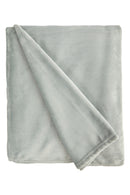 Snug Flannel Fleece Blanket Super Soft Throw in Silver