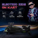 HOMCOM 12V Electric Go Kart for Kids with Music, LED Lights
