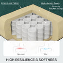 HOMCOM Accent Chair Wingback Armchair Retro Tufted Club Wood Fabric