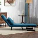 HOMCOM Click Clack Single Chair Bed Settee For Living Room, Guest Room