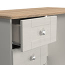 Tutbury Ready Assembled Vanity in Grey Ash & Bardolino Oak