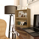 HOMCOM 4-Tier Desktop Organiser With Cable Management For Stationery - Oak/Dark Brown