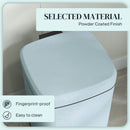 HOMCOM 20L Kitchen Pedal Bin, Metal Rubbish Bin With Soft-close Lid