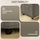 HOMCOM 60cm Filing Cabinet with Drawers and Open Shelf