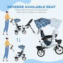 HOMCOM 6 In 1 Trike For Toddler 1-5 Years With Parent Handle