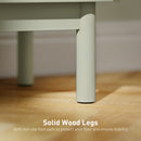 HOMCOM Boho Bedside Table with Rattan Door and Adjustable Shelf