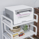 HOMCOM 3-Tier Storage Shelf, Metal Shelves For Storage For Home Office, White