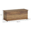 HOMCOM Storage Chest With Lid, 113L Storage Box