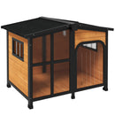 PawHut Wooden Dog Kennel, Dog House with Removable Floor