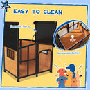 PawHut Wooden Dog Kennel, Dog House with Removable Floor
