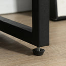 HOMCOM 2 Flip Door Shoe Cabinet With Divider For Entryway Rustic Brown