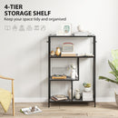 HOMCOM Industrial Bookshelf Bookcase W/ Open Shelves For Study