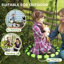 AIYAPLAY Kid Nest Swing Seat, 100cm Diameter Round Saucer Swing Set, Black