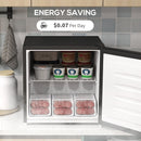 HOMCOM 35L Tabletop Freezer with Removable Wire Shelf and Two Keys