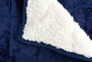 Weighted Sherpa Blanket in Navy