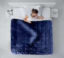 Weighted Sherpa Blanket in Navy