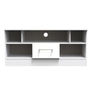 Wellington Ready Assembled TV Unit with 1 Drawer  - White Matt & White