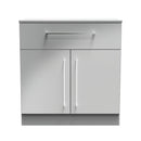 Wellington Ready Assembled Sideboard with 1 Drawer & 2 Doors  - Uniform Matt & Dusk Grey