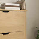 HOMCOM 18-Shoe Storage Cabinet 6 Shelves 3 Drawers Tabletop