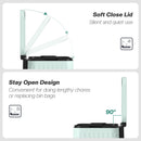 HOMCOM 2 X 20L Double Rubbish Bin, Pedal Bin With Soft-Close Lid