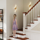 HOMCOM Led Wall Lamp 2 Pack, Modern Indoor Spiral Wall Light