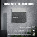 HOMCOM Wall Mounted Post Box, Weatherproof Letterbox with Lock