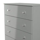 Yarmouth 5 Drawer Chest in Uniform Grey & Dusk Grey - Ready Assembled