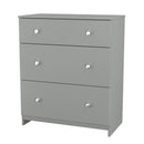 Yarmouth 3 Drawer Deep Chest in Uniform Grey & Dusk Grey - Ready Assembled