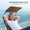 Outsunny 2 Pcs Zero Gravity Lounger Chair, Folding Reclining Chair