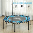 SPORTNOW 45" Fitness Trampoline with Adjustable Handle LED Lights