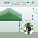 Outsunny 3 X 3(m) Pop Up Gazebo, Instant Shelter With 1-Button Push - Blue/Grey/Green/White