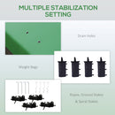 Outsunny 3 X 3(m) Pop Up Gazebo, Instant Shelter With 1-Button Push - Blue/Grey/Green/White