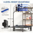 HOMCOM 40 Inch Foldable Mini Fitness Trampoline With Foam Handle