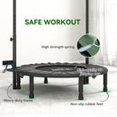 HOMCOM 40\" Foldable Mini Fitness Trampoline w/ Foam Handle