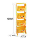 Kidkid Mobile 4-Tier Kids Toy Storage Rack
