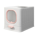 KidKid Enclosed Folding Cat Litter Box Toilet with Scoop