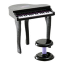 HOMCOM Mini Electronic Piano W/Stool-Black
