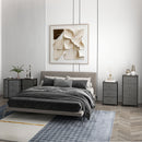 HOMCOM Chest Of Drawers With 7 Dresser Drawers For Home Bedroom, Dark Grey
