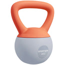 SPORTNOW Kettlebell W/ Soft Body And Non-Slip Handle, Orange And Grey