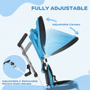 HOMCOM 6 In 1 Kids Trike, Stroller With Parent Handle